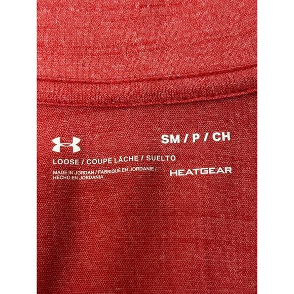 Under Armor Women’s HeatGear Loose 1/4 Zip Pullover - Coral Women's Small - Picture 4 of 5